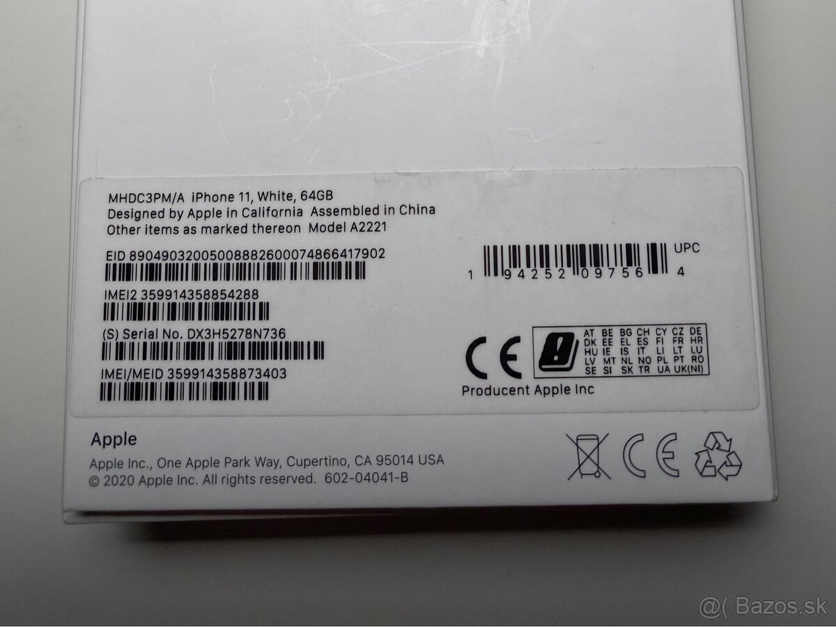 iPhone 11, batéria 84% - 16