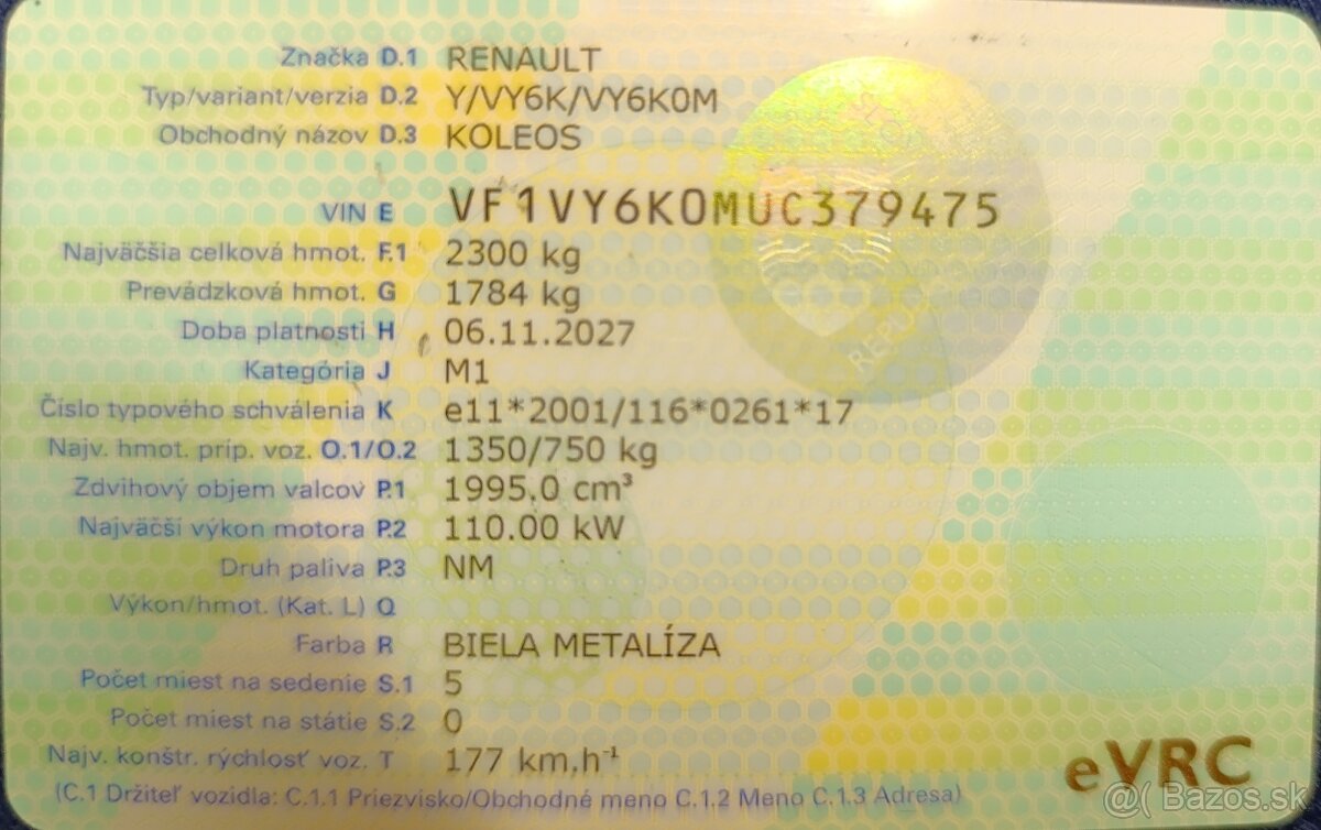 Renault Koleos 2012. 2.0dci. 110kw - 16