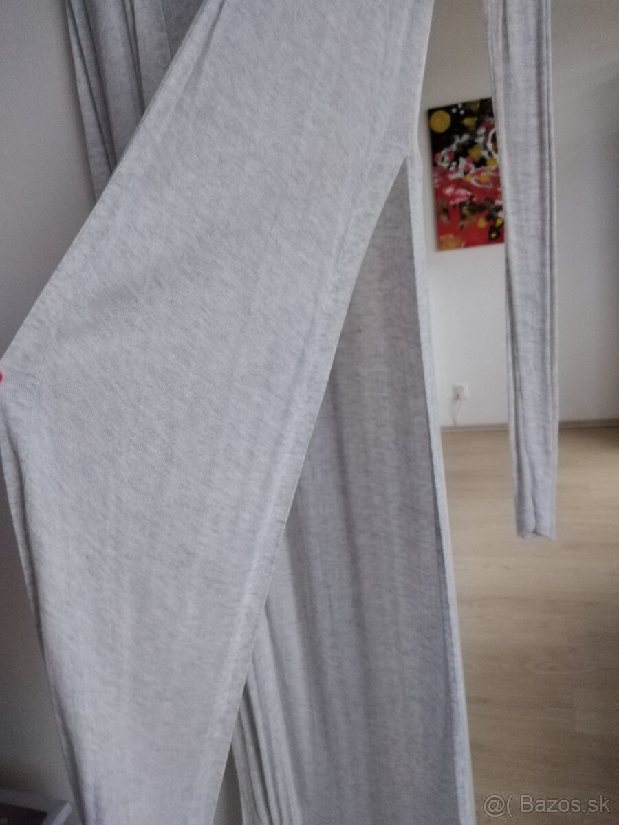 Široké tepláky s vysokým pásom - 16