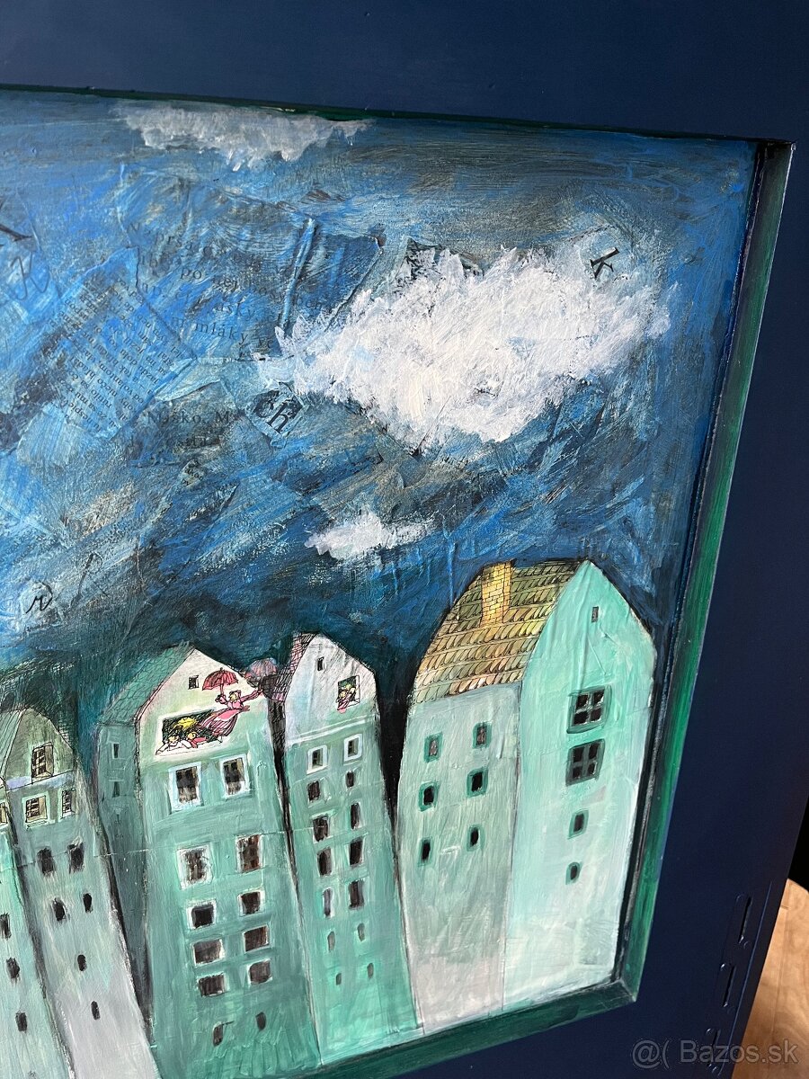 Neobaroko stará posteľ 90x200cm - 16