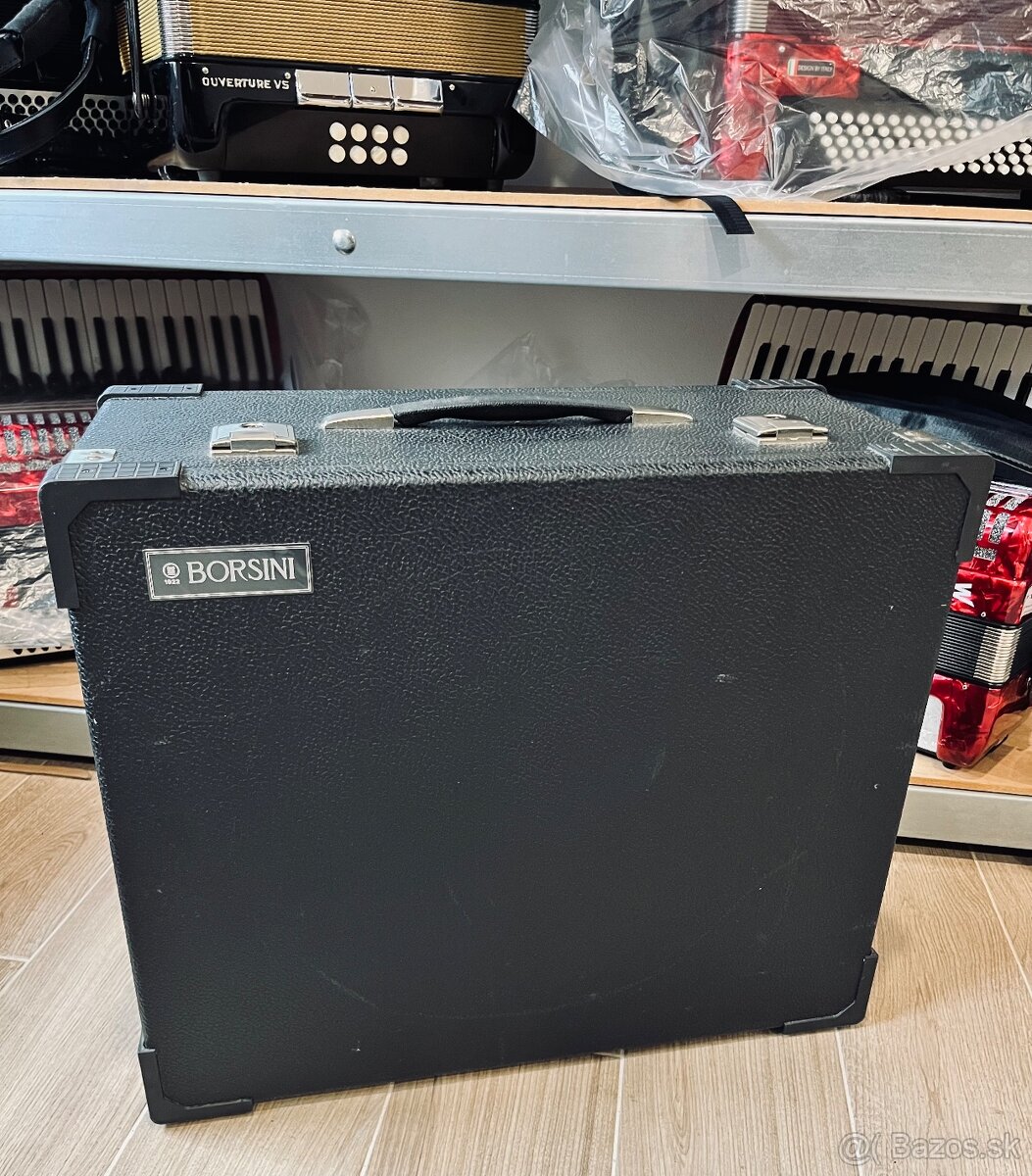Predám profesionálny akordeón Borsini Wienna 374- 96 basový - 16