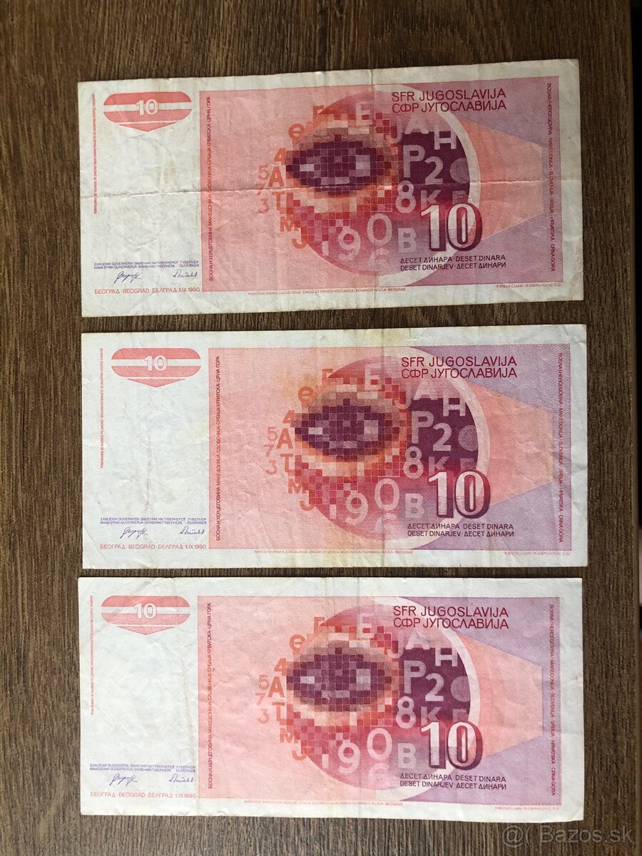Bankovky JUHOSLAVIA 5 - 16