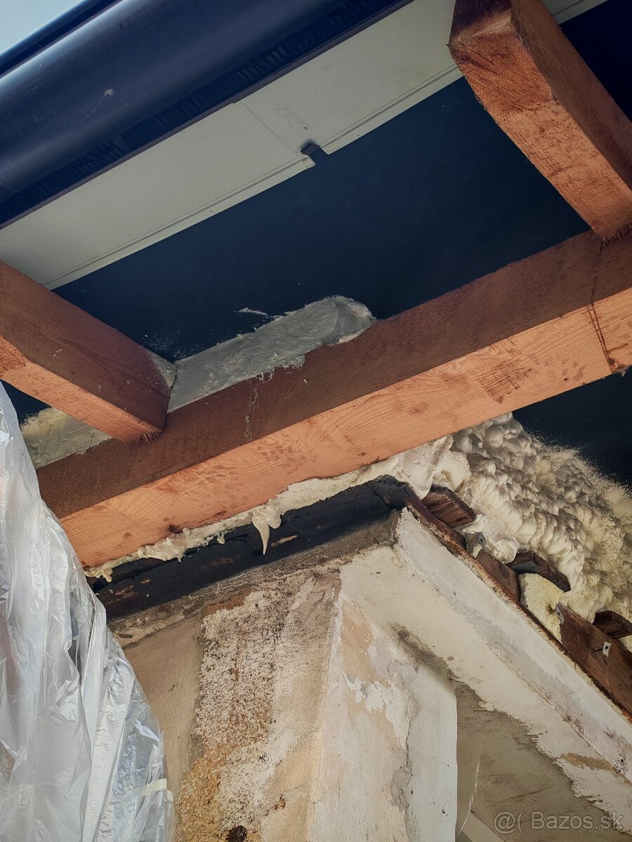 Striekaná izolácia, Zateplenie pur penou - 16