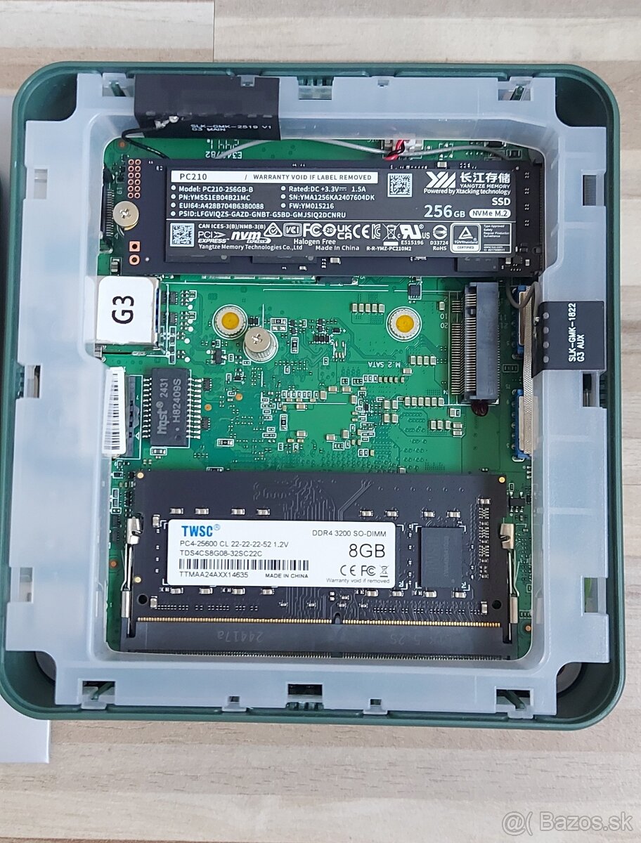 Mini PC-GMKtec G3,8GB RAM,256GB,Win 11Pro, Nový. - 16