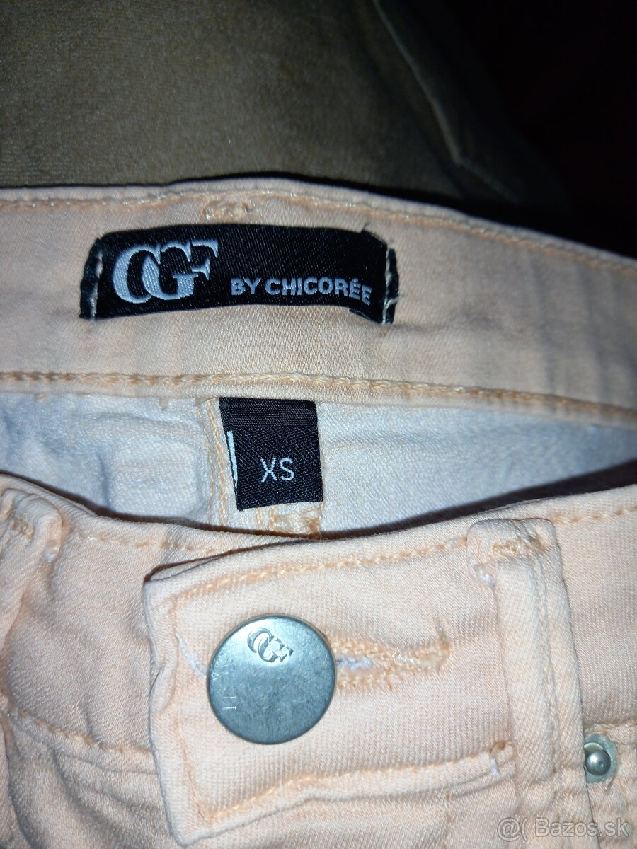 Dievč. rifle, nohavice, elasťáky veľ.XS,S, 164 + bunda - 16