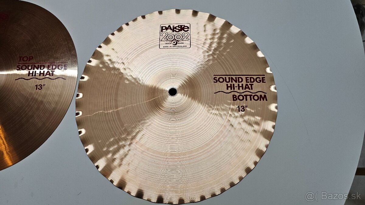 PAISTE 2002 13" HI-HAT, SOUND EDGE - 16
