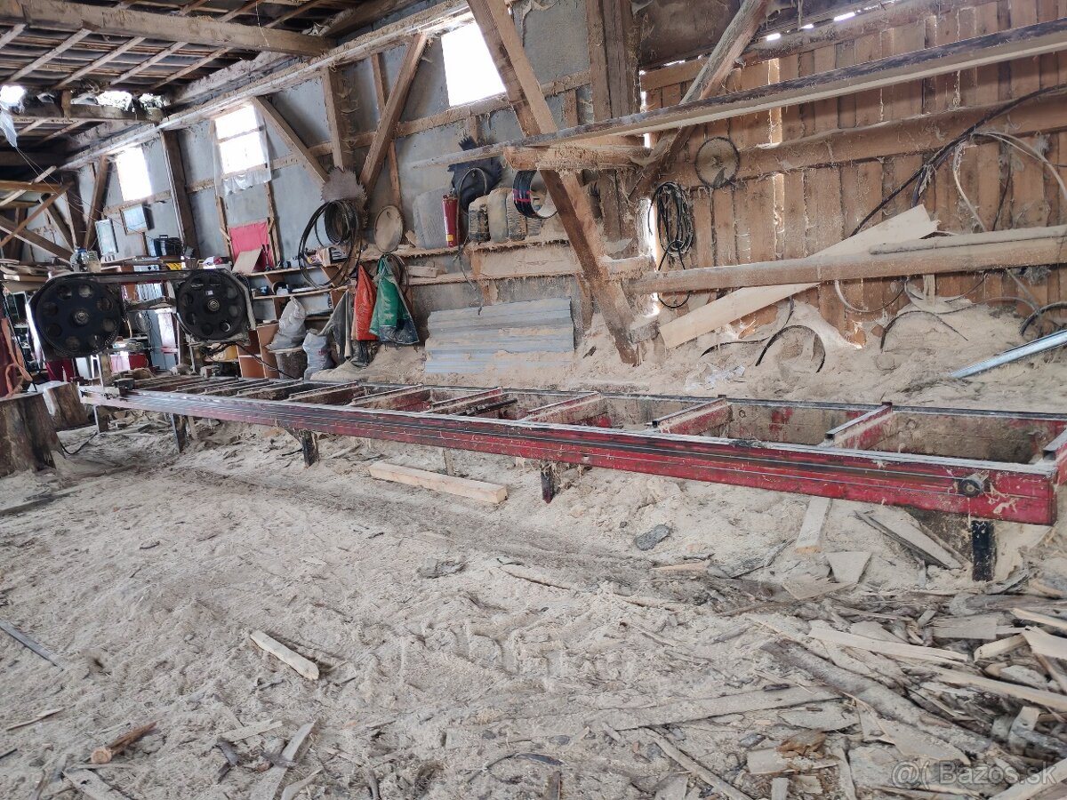 Kmeňová píla, gáter, pásová píla 9m - 16