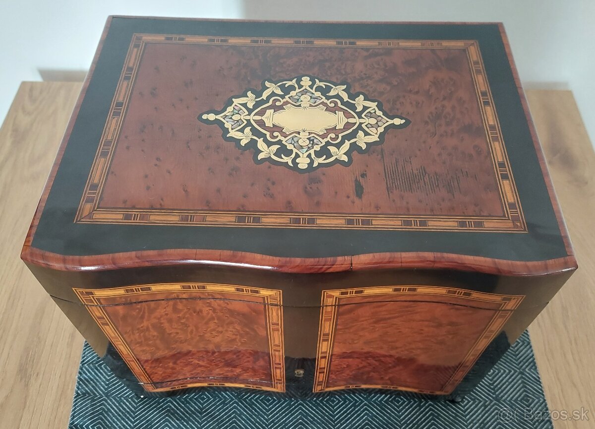 Likérová súprava, "Boulle" , Napoleon III. likérnik, tuja - 16