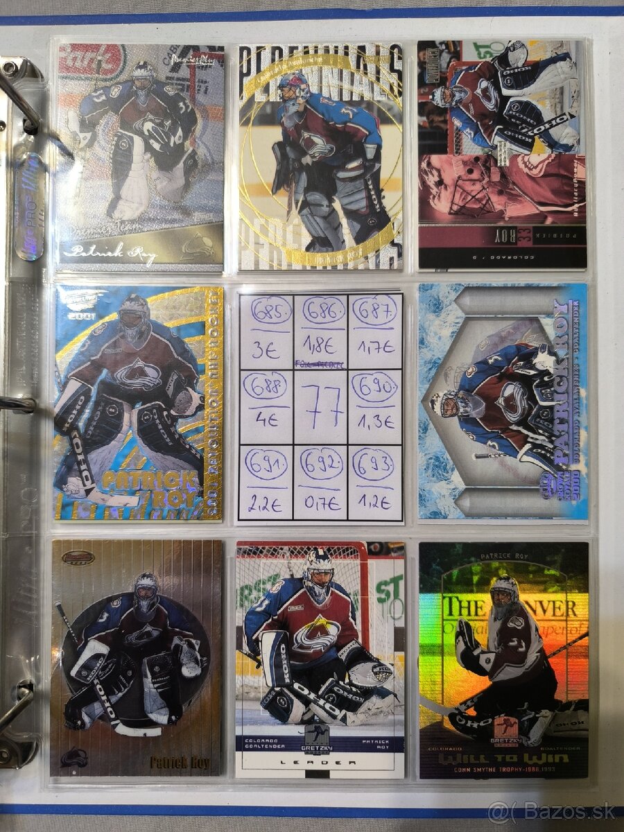 Hokejové kartičky - Patrick Roy 3 - 16