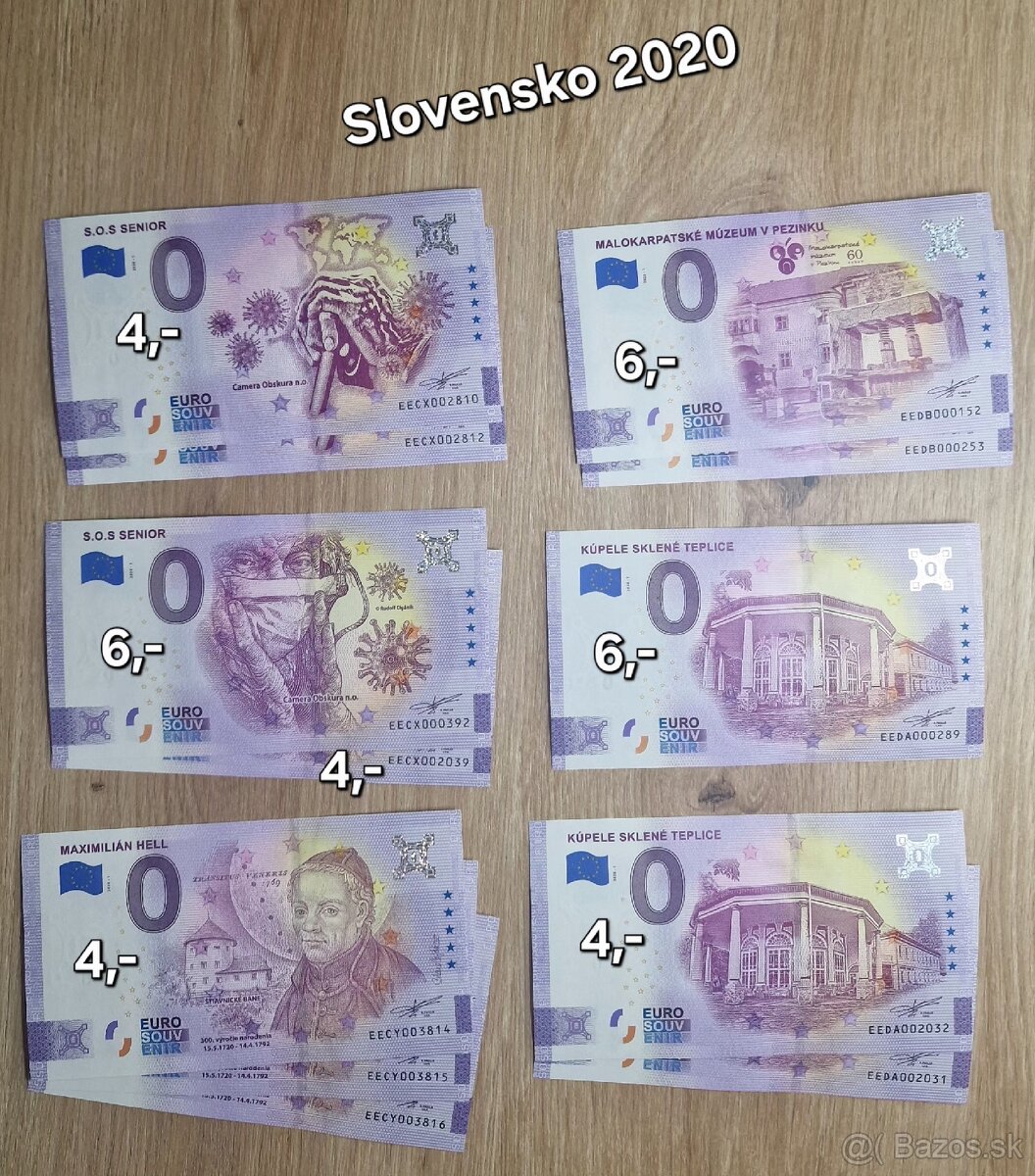 Na predaj - 0 Eurosuvenírové bankovky rôznych štátov sveta. - 16