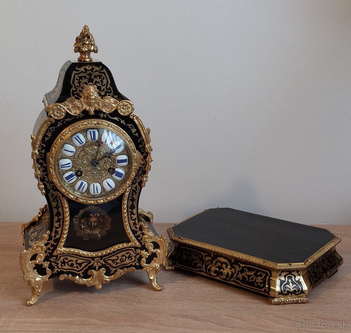 Francúzske stolové hodiny Boulle, Vincenti & Cie - 16