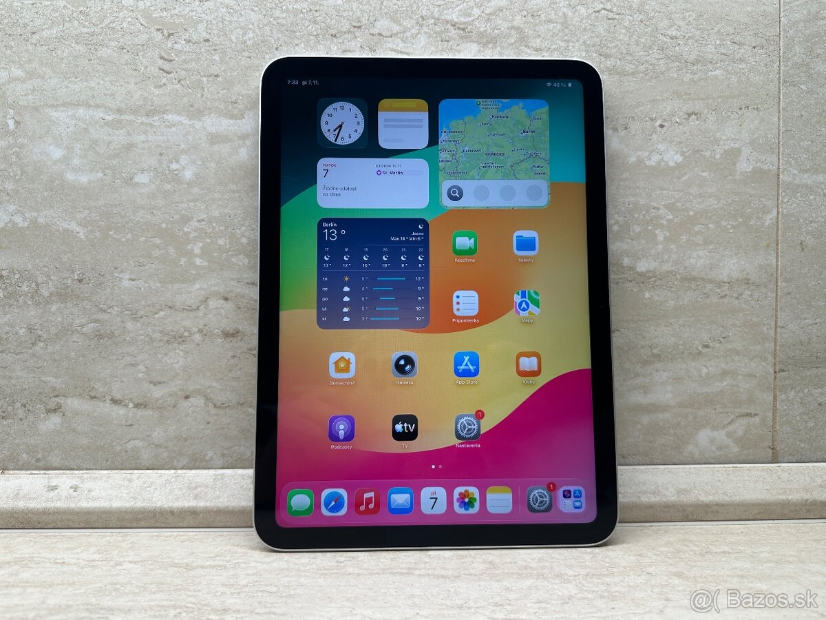 Apple iPad 10.9 (2022) 256GB Wi-Fi Silver, záruka - 16