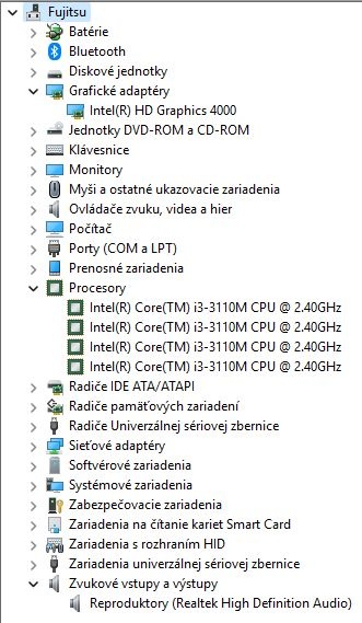 Fujitsu E752, Intel i3-3310M@2,40GHz, 4GB DDR3, 32GB SSD - 16