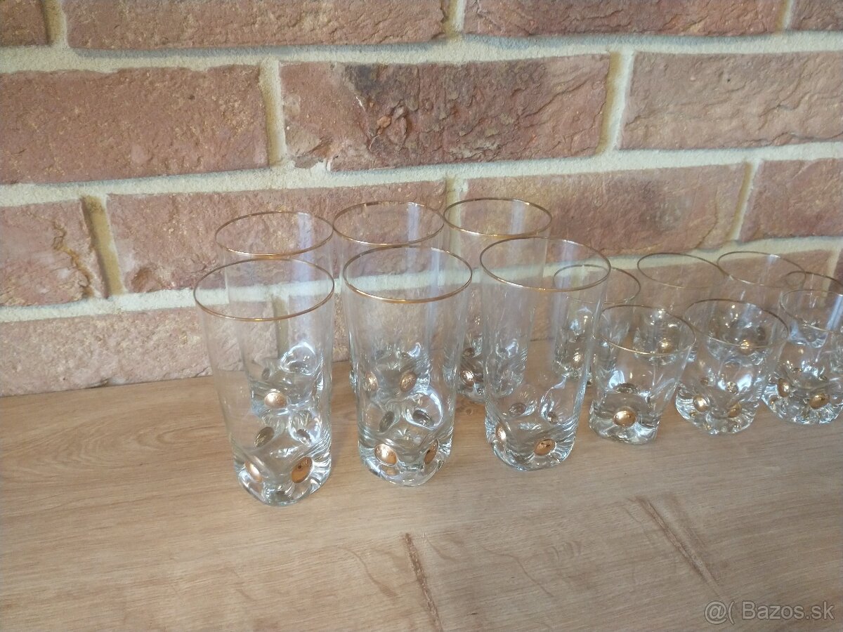 poháre zlatý jano,zlatá zuzana, karafa, džbán, nádoba na ľad - 16