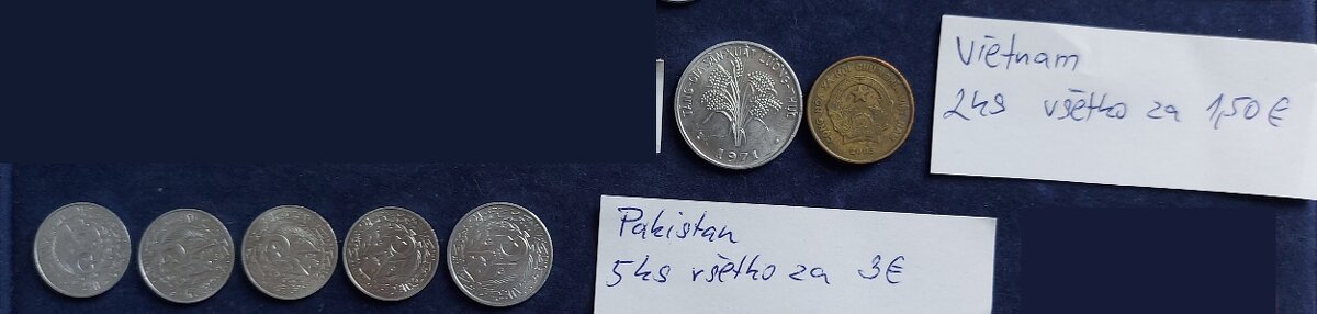 Zbierka mincí - svet, ďaleký Východ (Ázia) a iné - 16