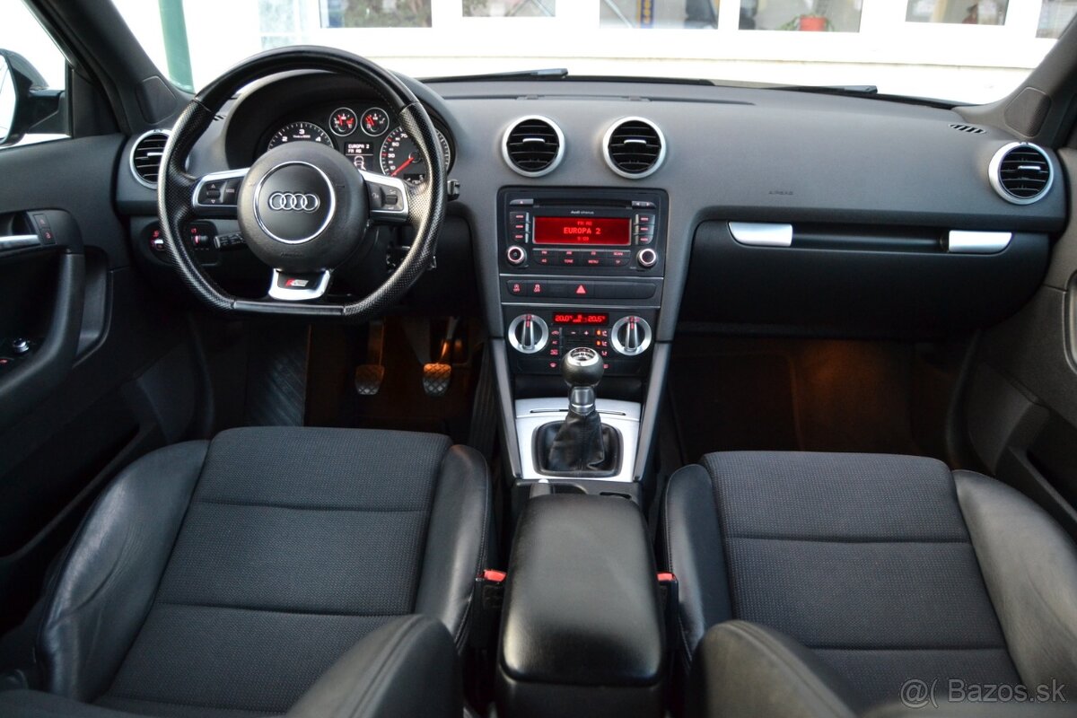 AUDI A3 1.6 TDI S LINE, TEMPOMAT, XENÓNY,KOŽA, ELEKTRÓNY R17 - 16