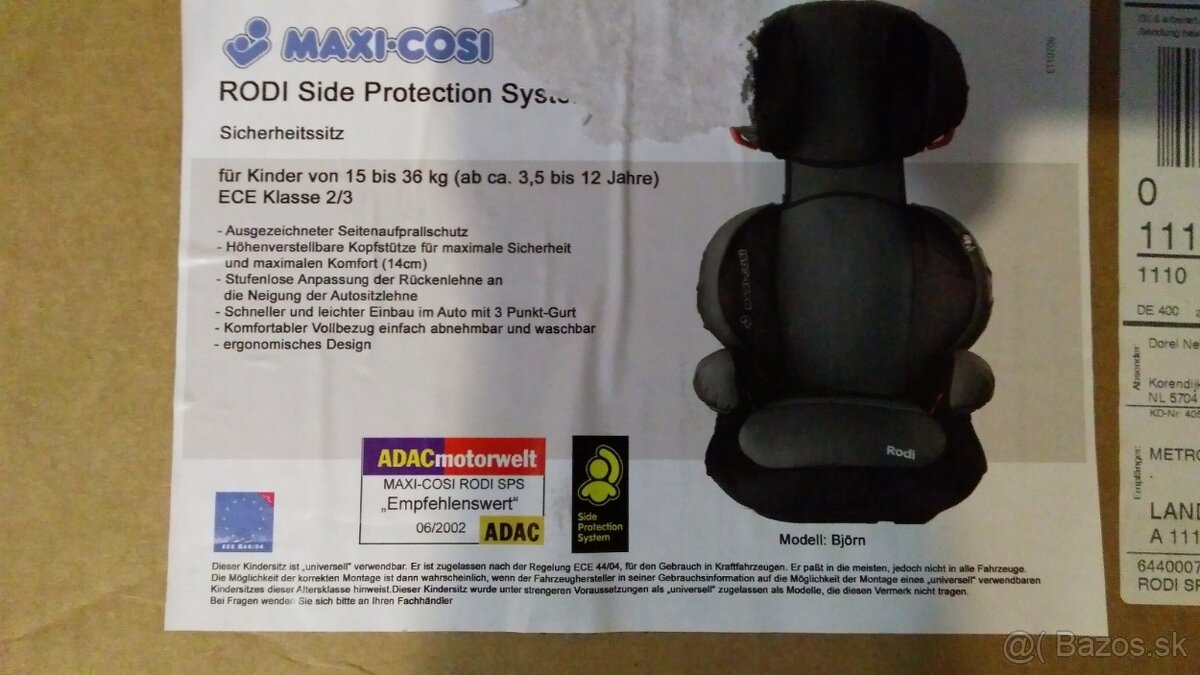 autosedačka Maxi cosi + Darček - chraniič sedadla - 16