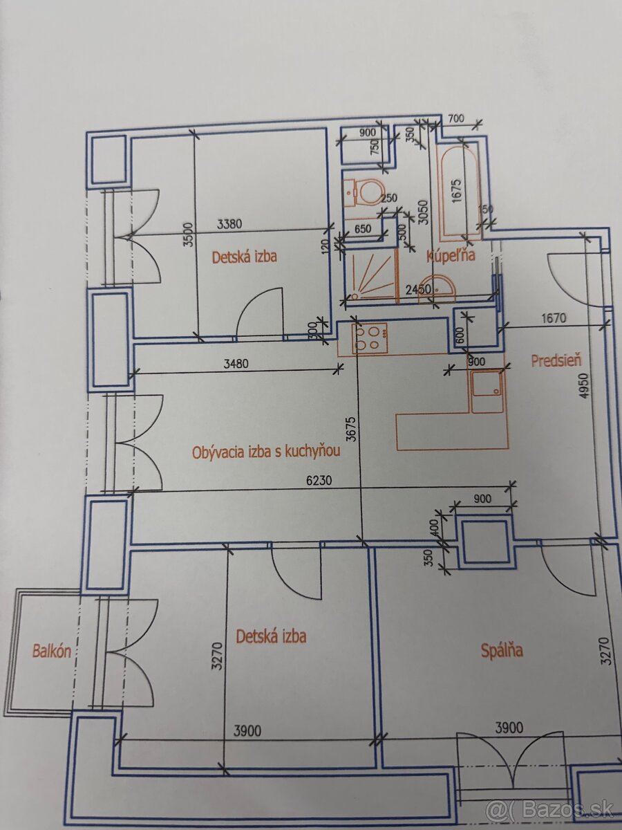 PREDAJ 4 izb. bytu - Račianska, BA - Nové Mesto, 75 m2 - 16