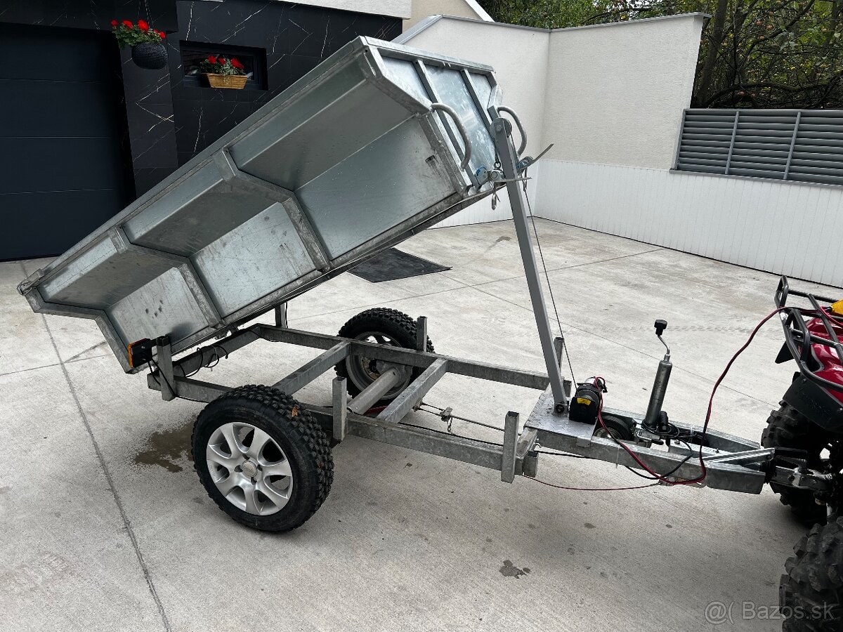 Kawasaki Brute Force 750+Výklopný Vozík+Radlica na sneh - 16