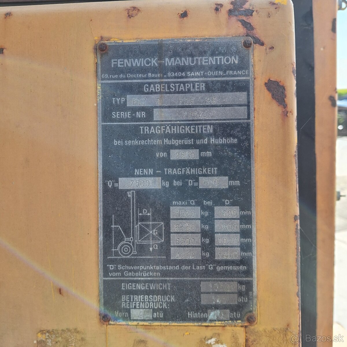 FENWICK FT 7 D 756/96 / pôvodná značka pred LINDE/ - 16