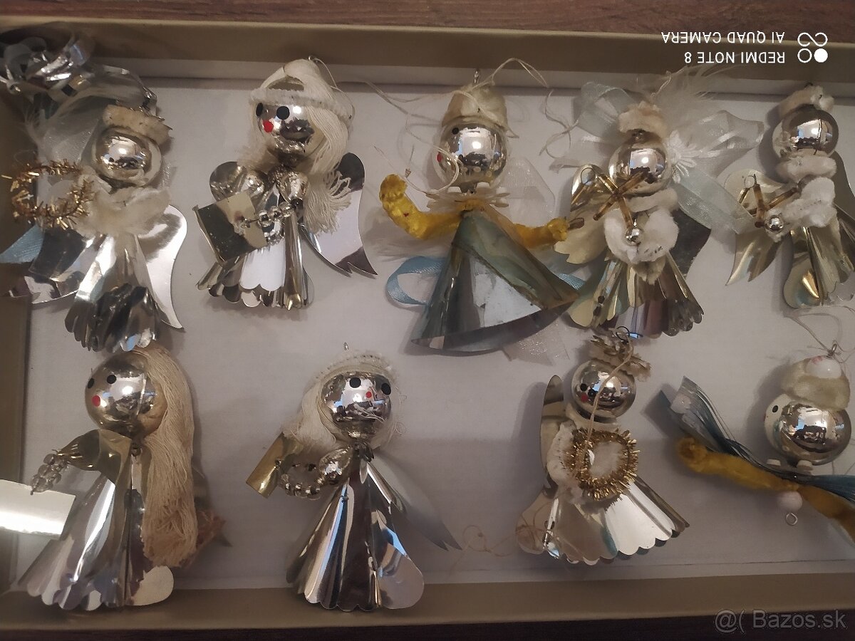 retro vianocne ozdoby , obrusy - vyber si - 16