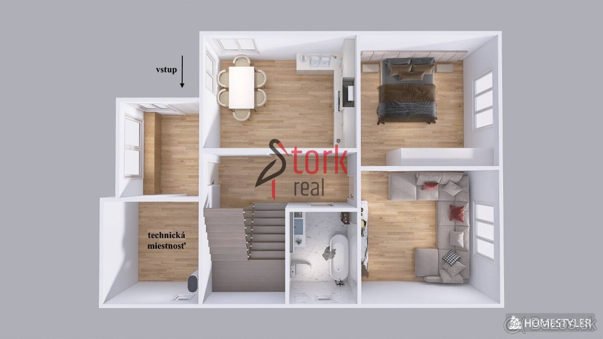 Rezervované - rodinný dom s krásnym pozemkom v obci Zbyňov - 16