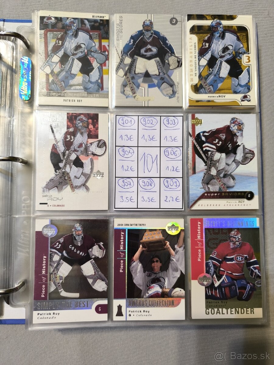 Hokejové kartičky - Patrick Roy 4 - 16