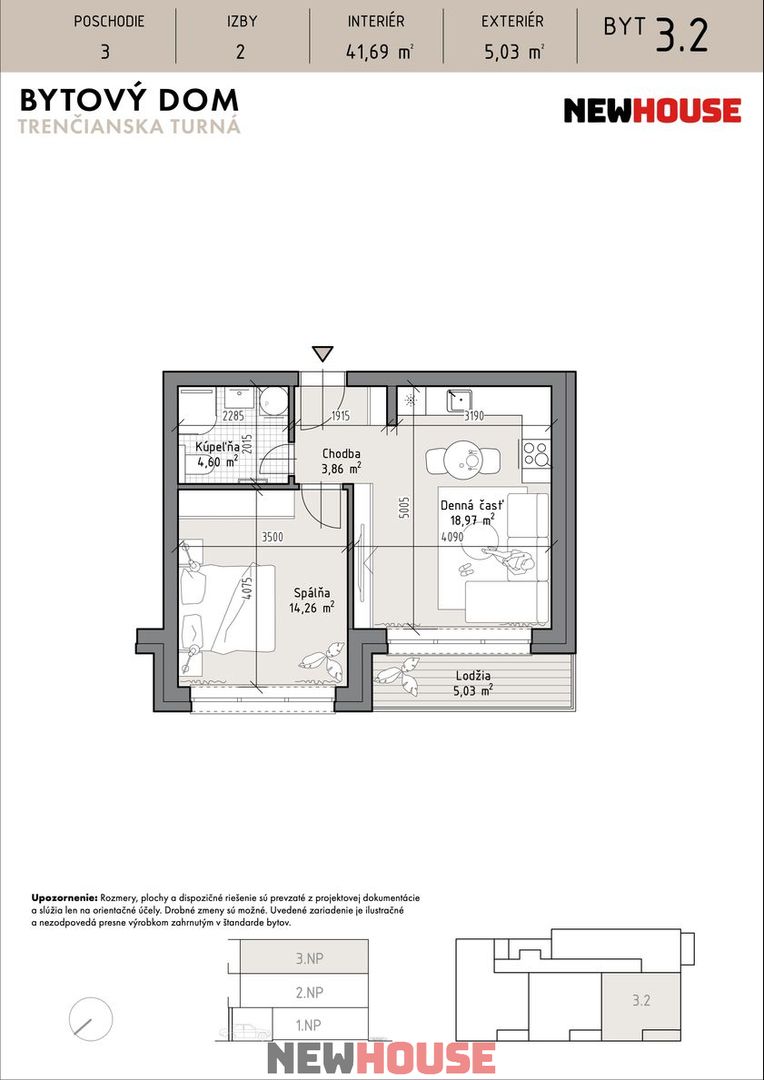 BYTY TRENČIANSKA TURNÁ - BYT 3.2 - 16