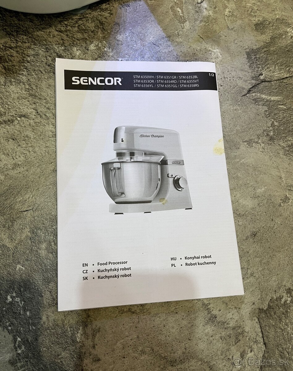 Sencor Kitchen champion STM 6350WH 1000w kuchynský robot - 16