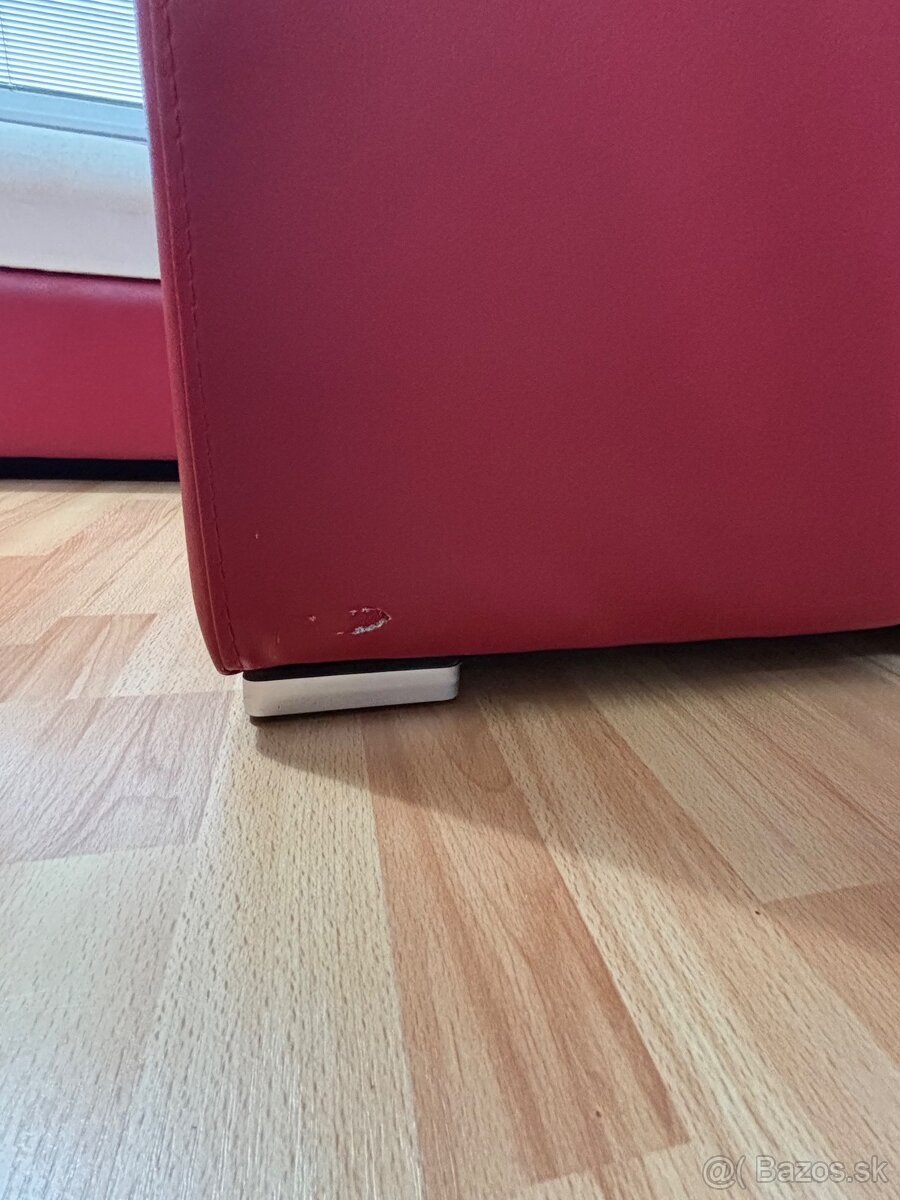 Predám rohovú sedačku + taburet - 16