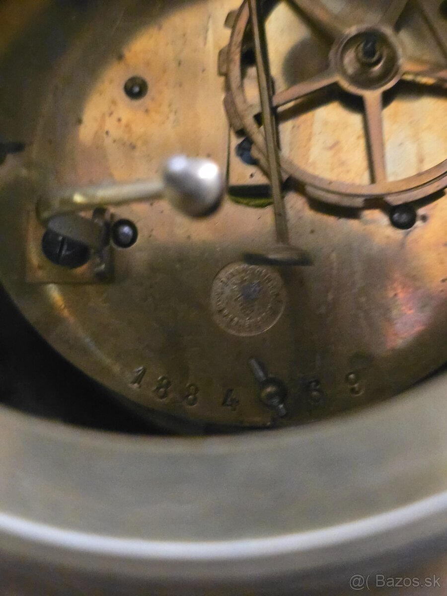 Starožitné krbove hodiny a svietniky.... - 16