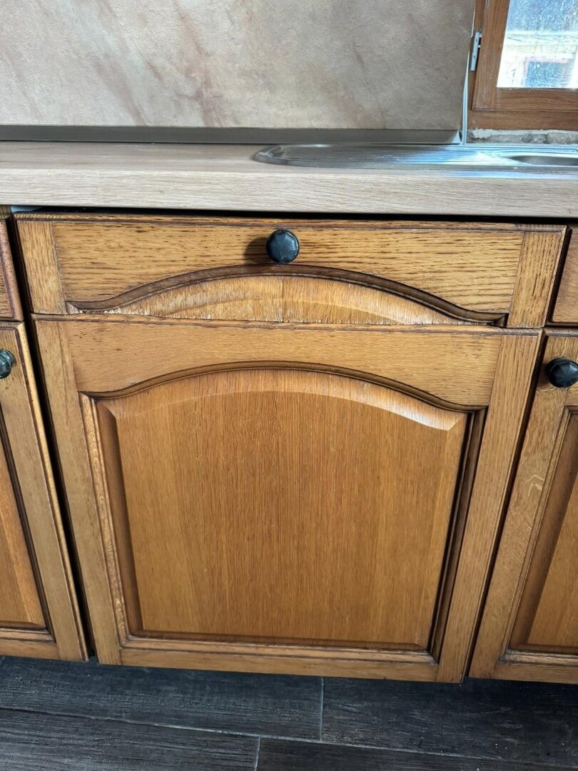 Krásná rustikální dubová linka se spotřebiči, 5447 - 16