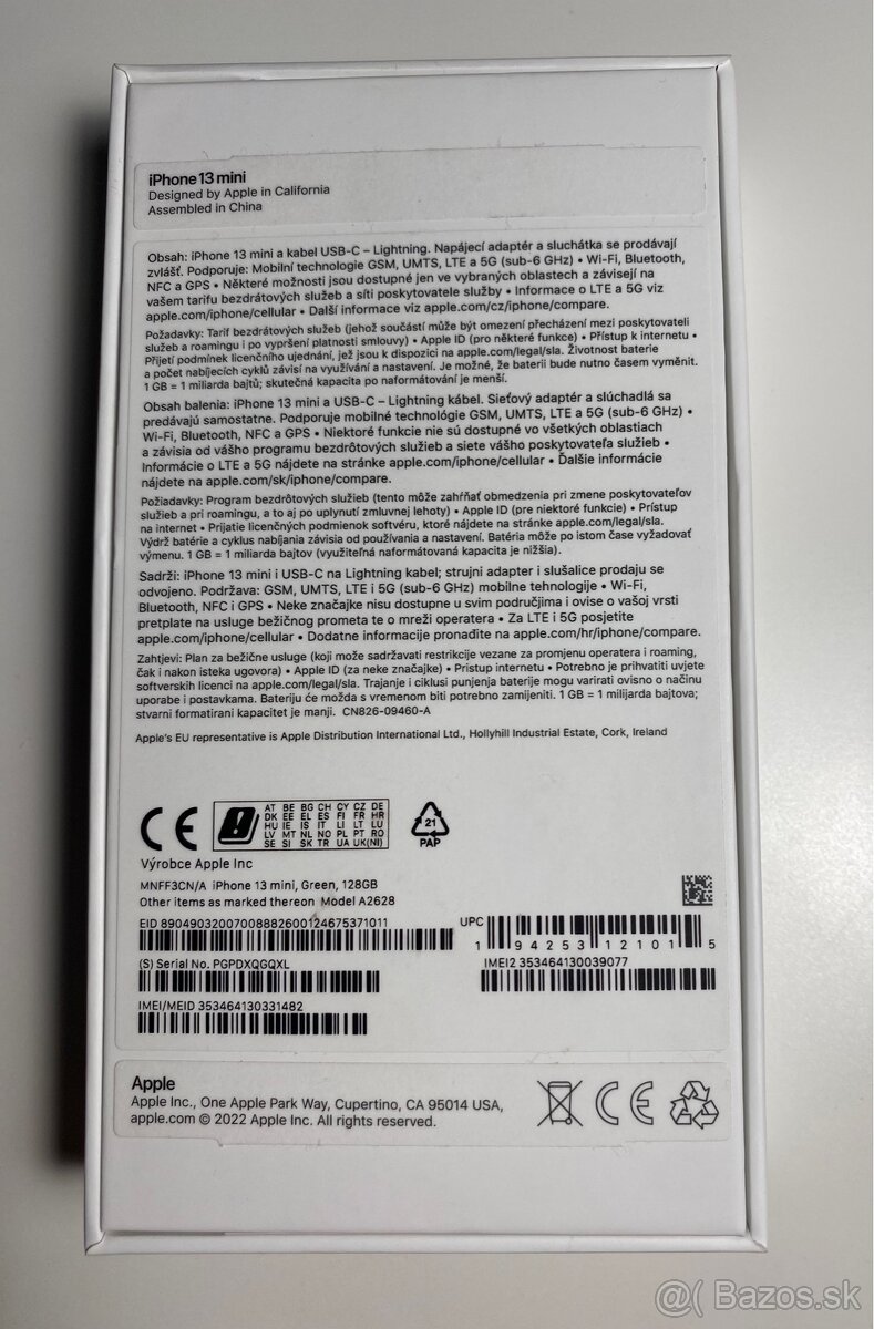 iPhone 13 mini, batéria 85% - 16