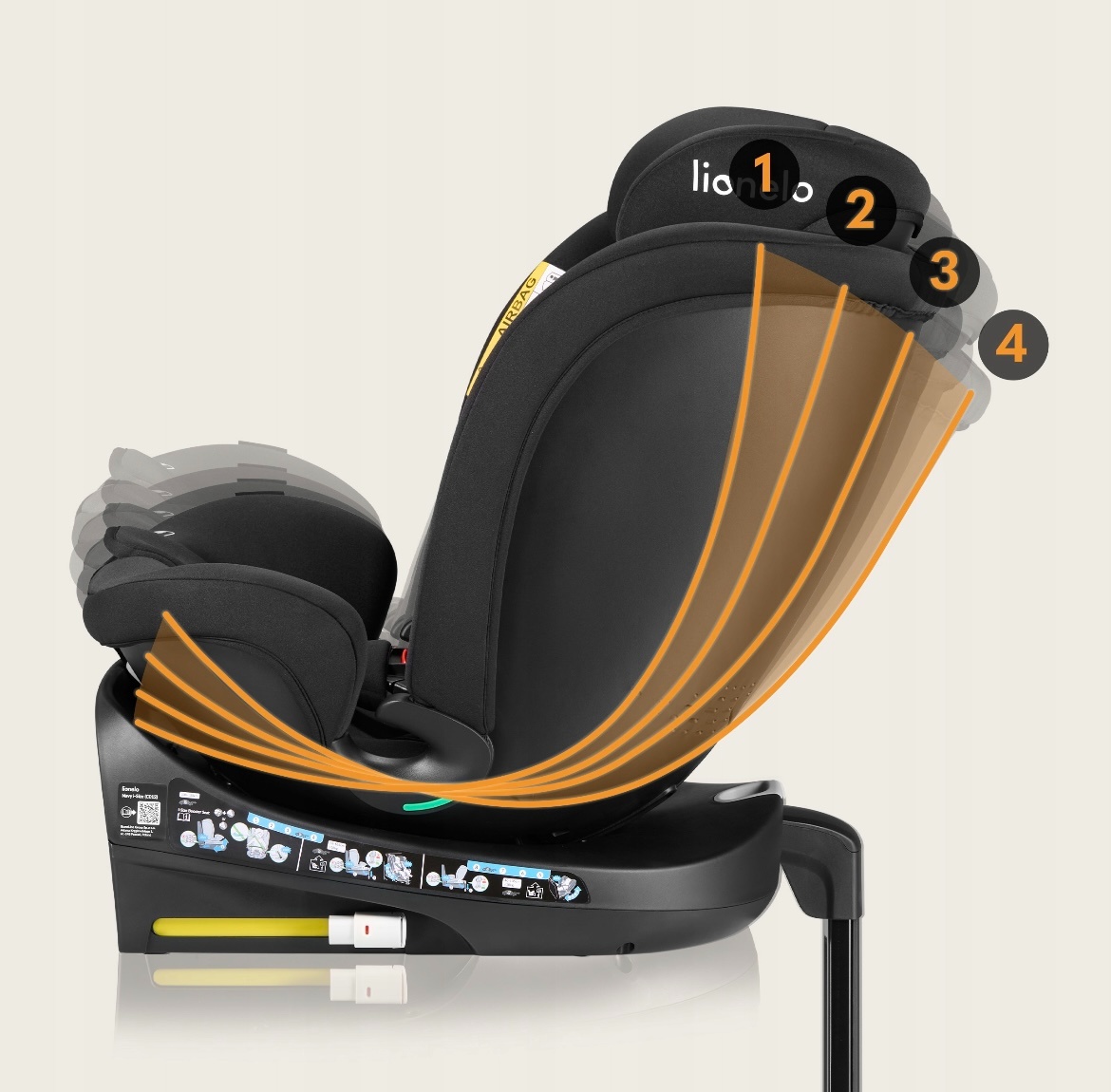 Luxusná Autosedačka I-SIZE (40-150) / 0-36 kg otočná 360 stu - 16