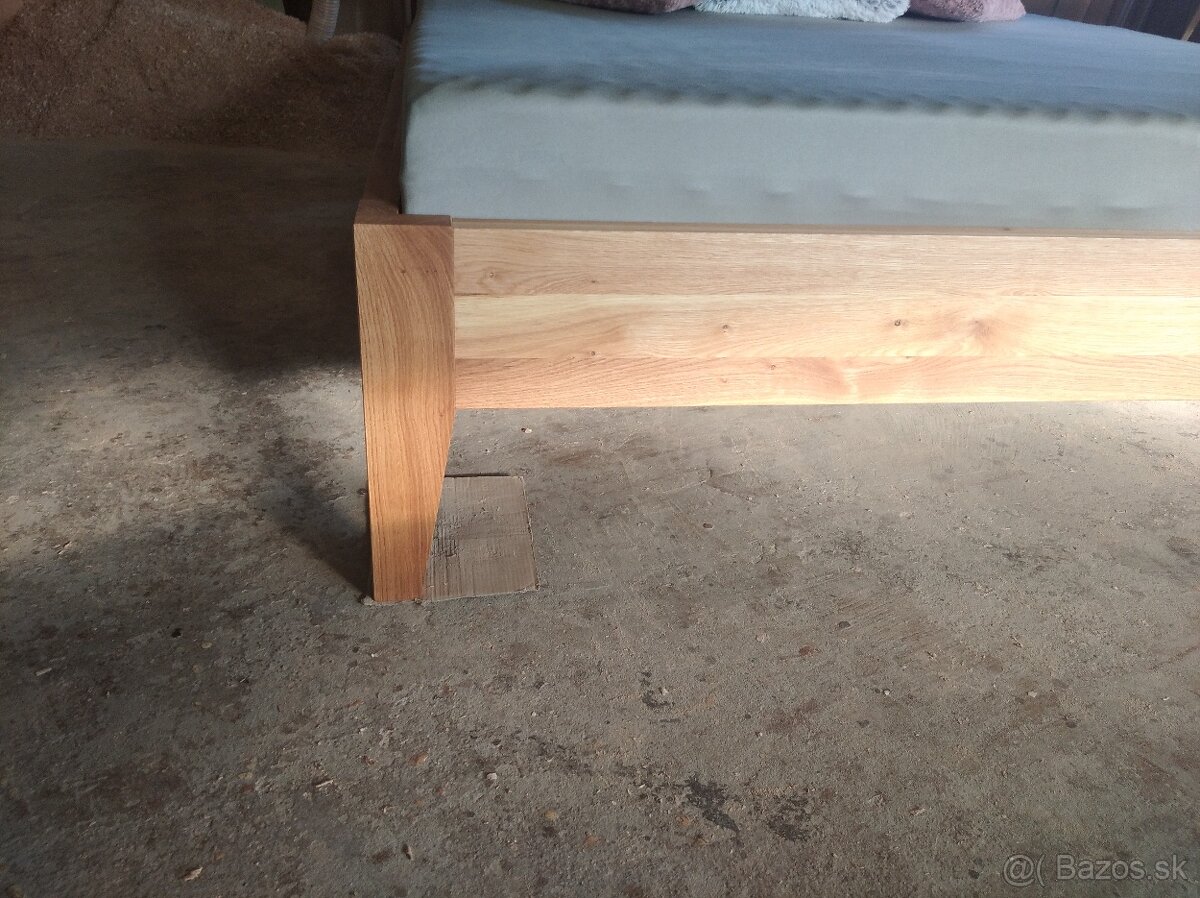 Dubová posteľ bez čela Vilma - 16