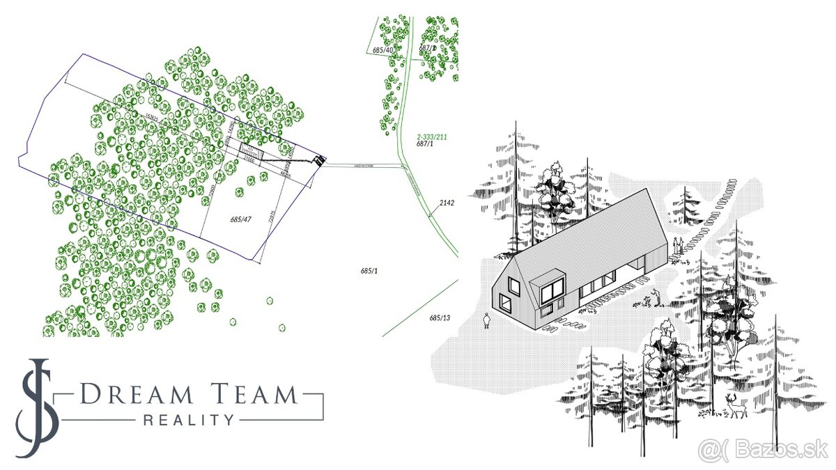 Stavebný pozemok 2.2ha v krásnom prostredí Látky okr. Detva - 16