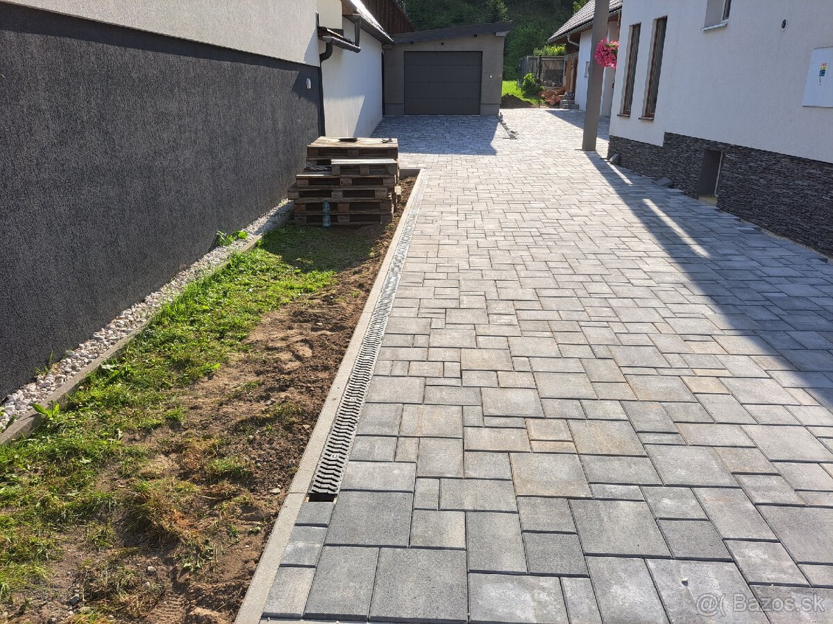 Pokládka zámkovej dlažby - 16