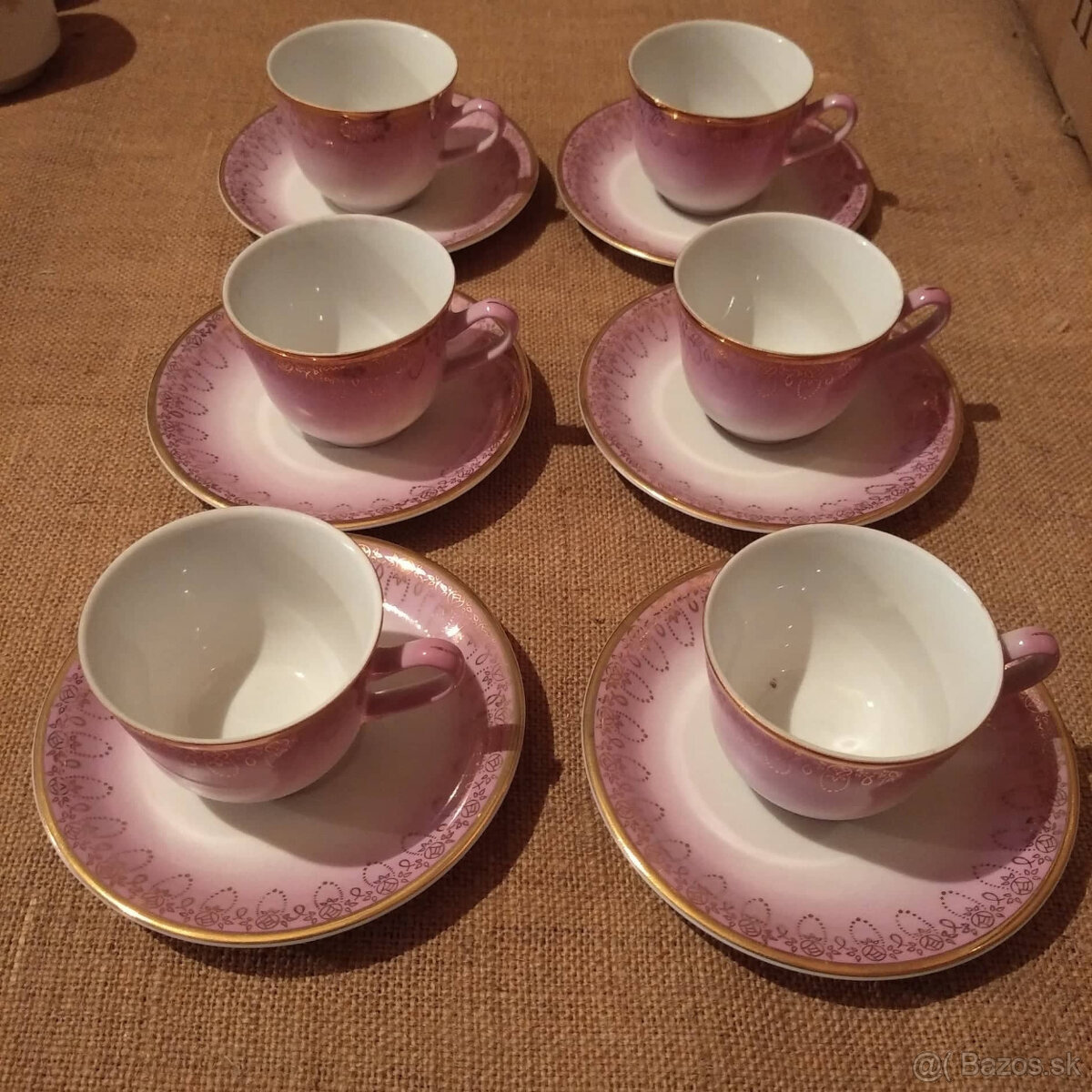 Retro kávové a čajové šálky 4. - 16