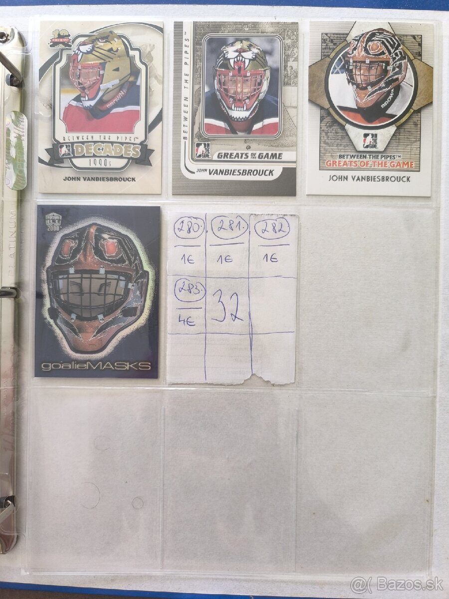 Hokejové kartičky - John Vanbiesbrouck 2 - 16