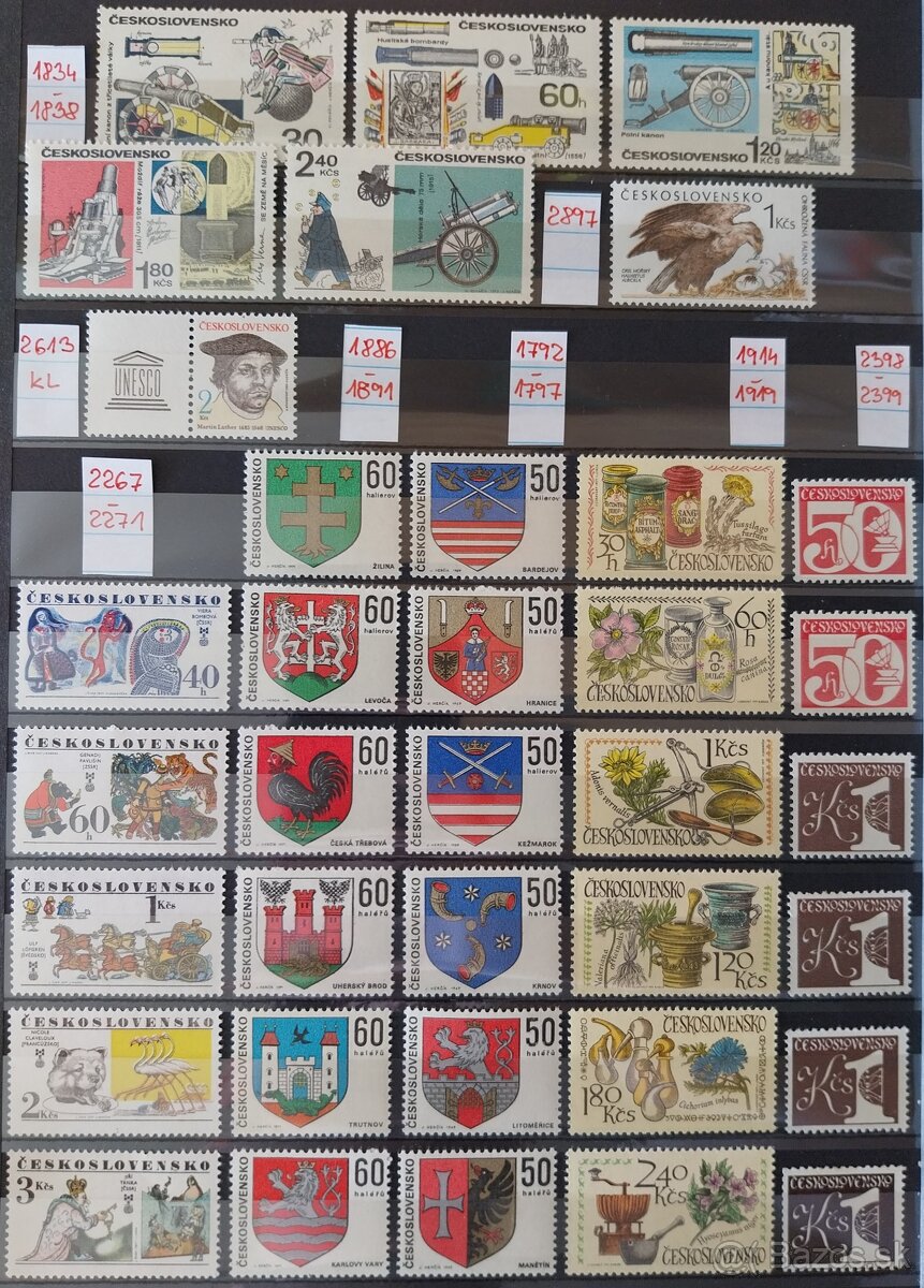 Známky ČESKOSLOVENSKO – 2 - 16