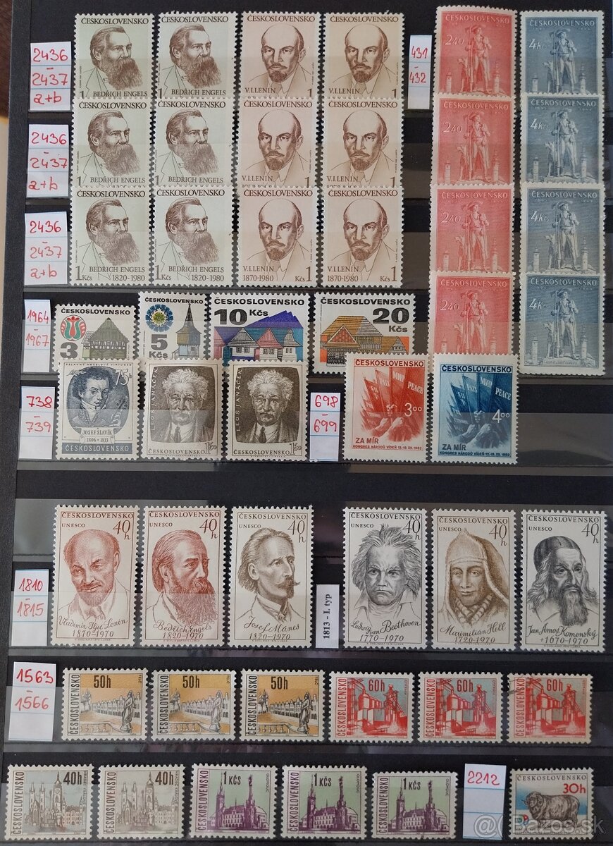 Známky ČESKOSLOVENSKO – 3 - 16