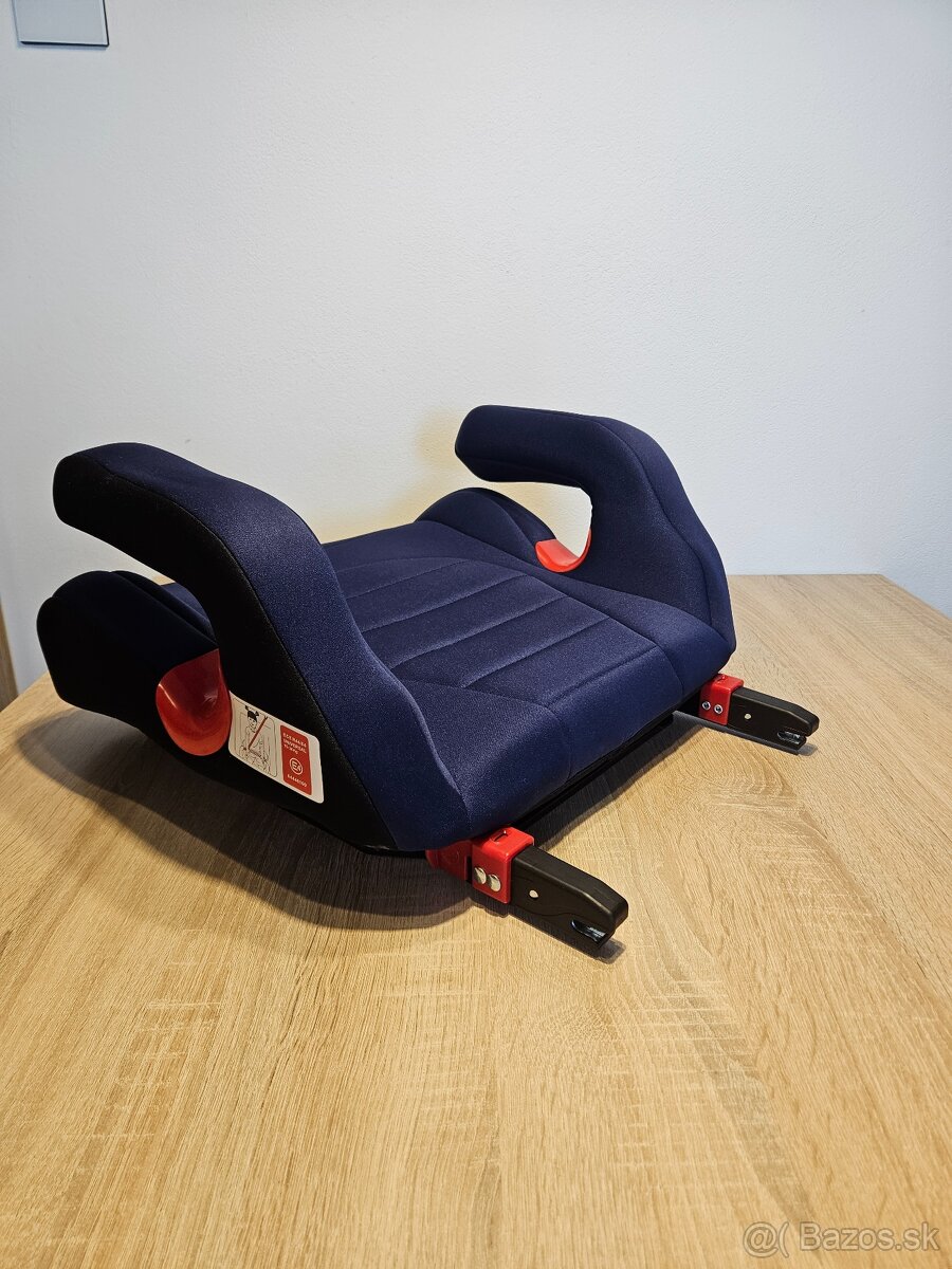 Autosedačka - podsedák CARETERO Isofix navy modrá + bordová - 16