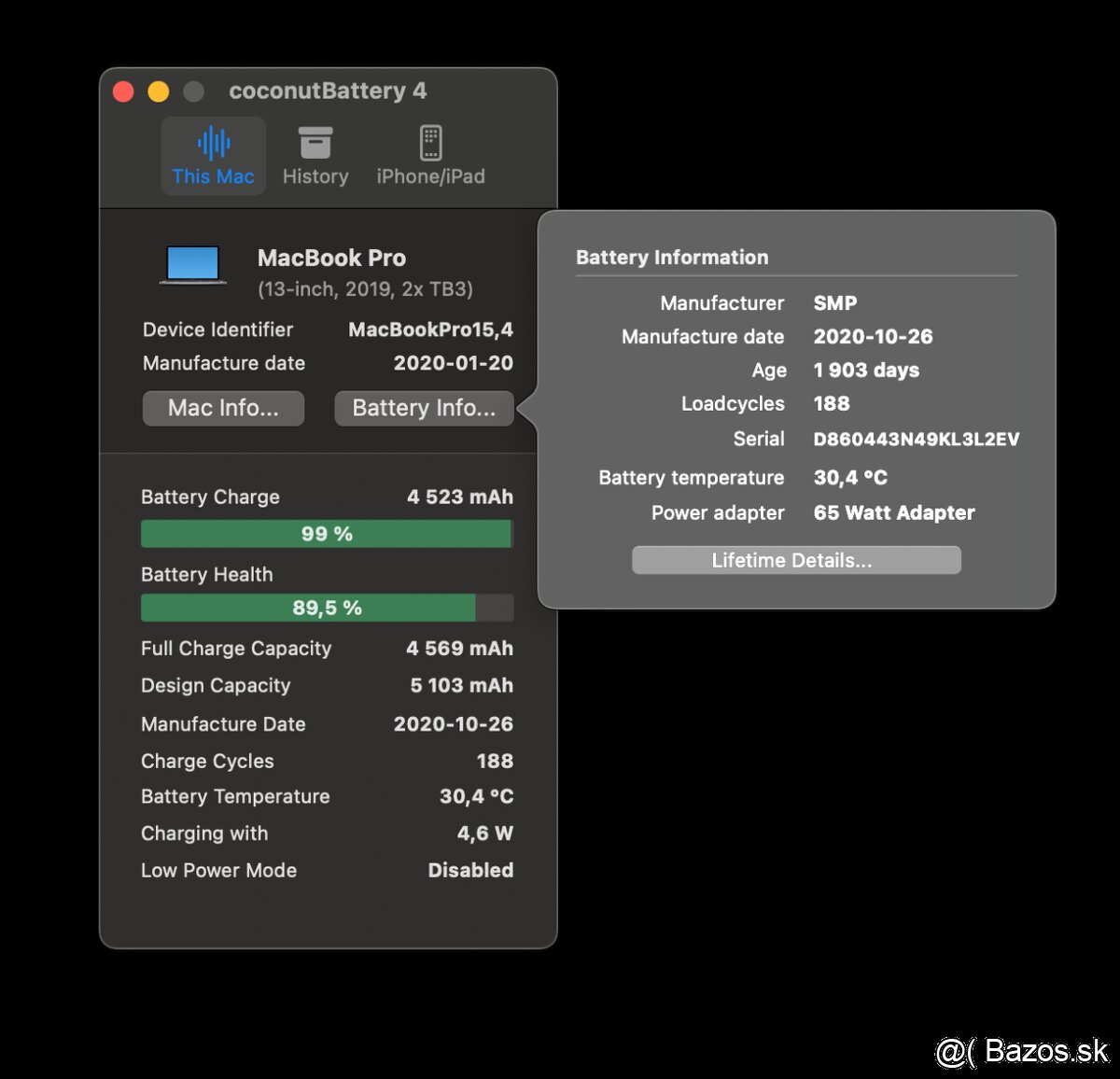 MacBook Pro (13-inch, 2019) /Core-i5/16GB RAM/256GB SSD - 16