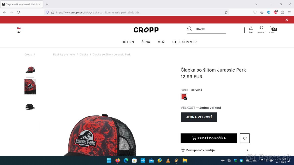 Šiltovka 2Pac, Cypress Hill, Jordan, Jurský Park, Worldwide - 16