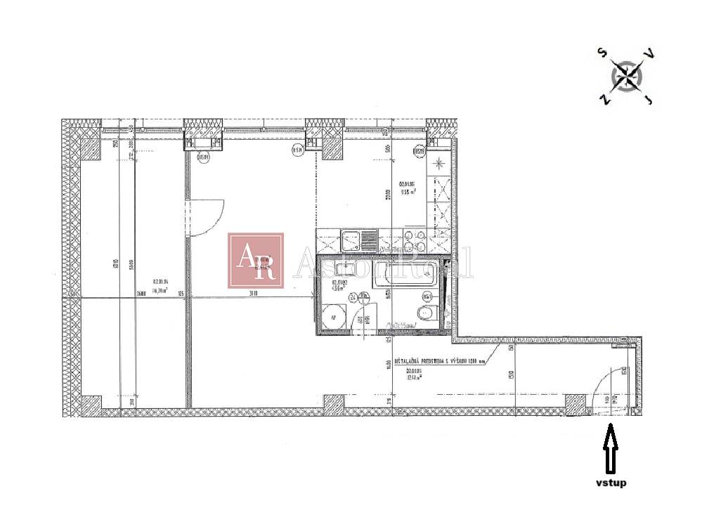 Moderný 2-izb. byt v novostavbe, 62m2, 1.p., parkovacie mies - 16