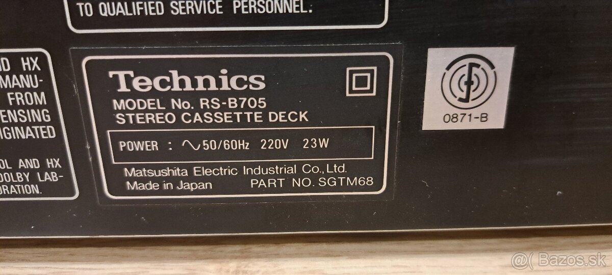 Technics RS - B 705 - 16