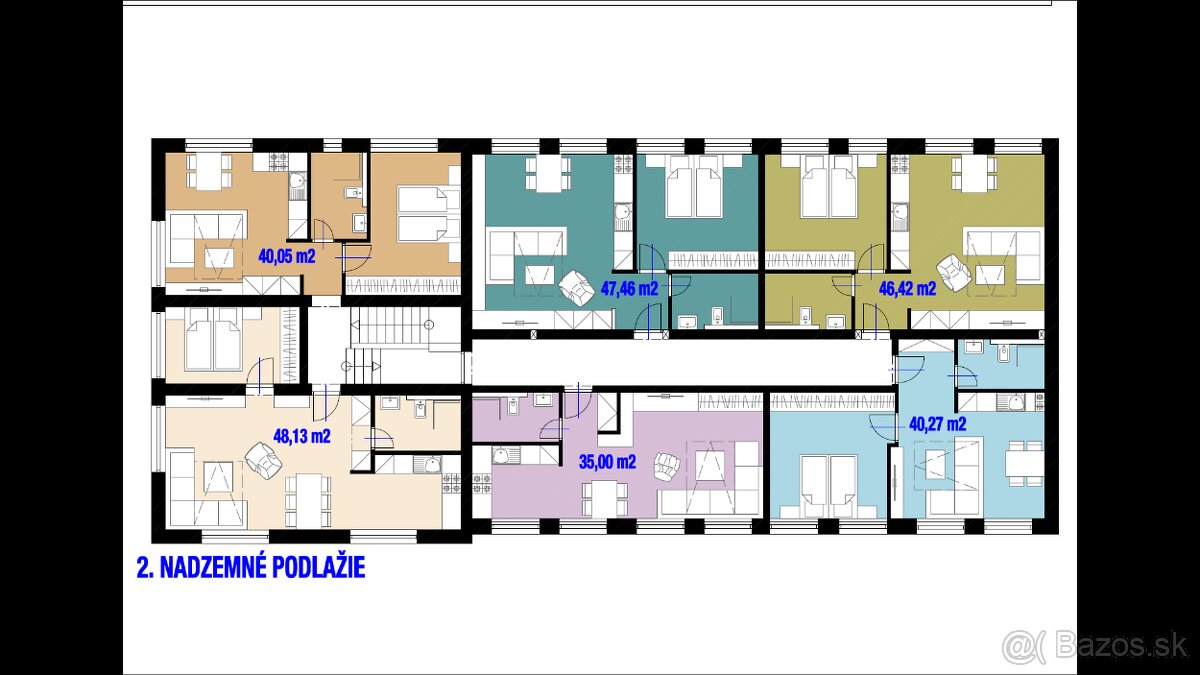Predám budovu so 7 apartmánmi vo výstavbe vo Vyhniach. - 16