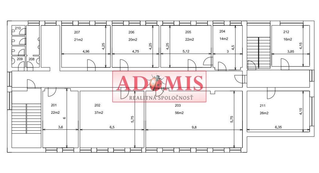 ADOMIS - prenájom kancelárie 22m2,vlastné parkovanie, Magnez - 16