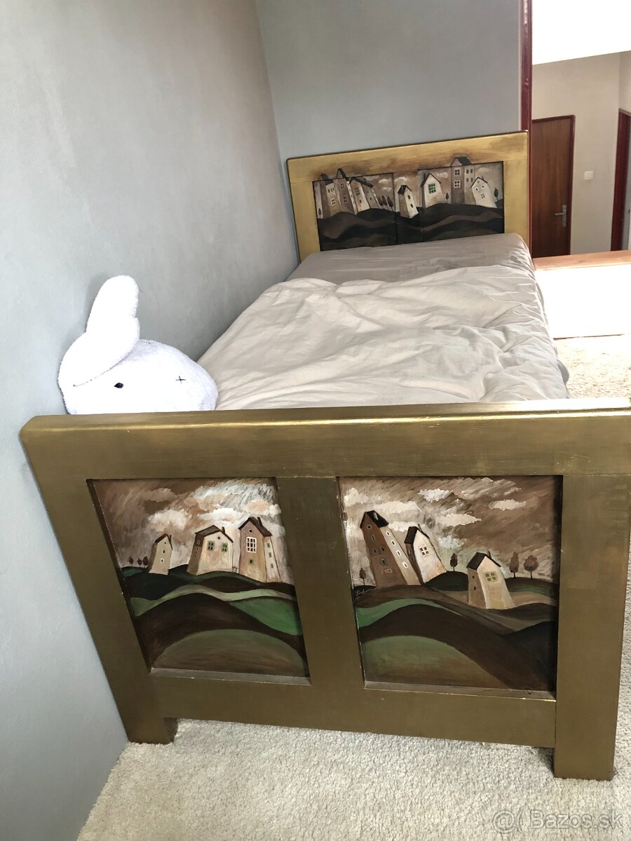 secesna postel 90x200cm - 16