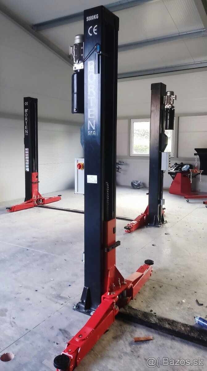 Jednostlpový dvojstlpový nožnicový zdvihák pneuservis gola - 16